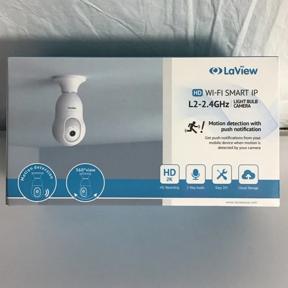 LaView Wi-Fi Smart IP Bulb Security Camera